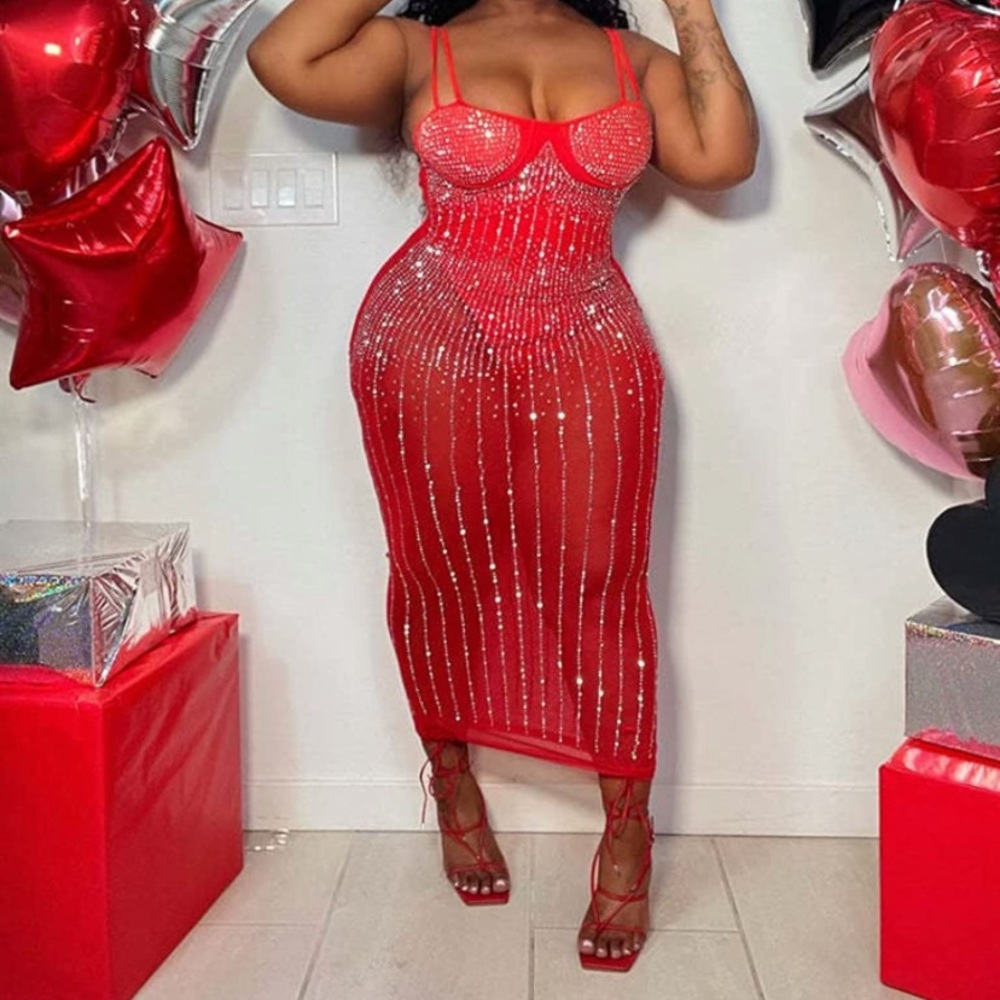 Sheer Bodycon Dress, Sexy See Through Dress Evening Cocktail Party Club Wear